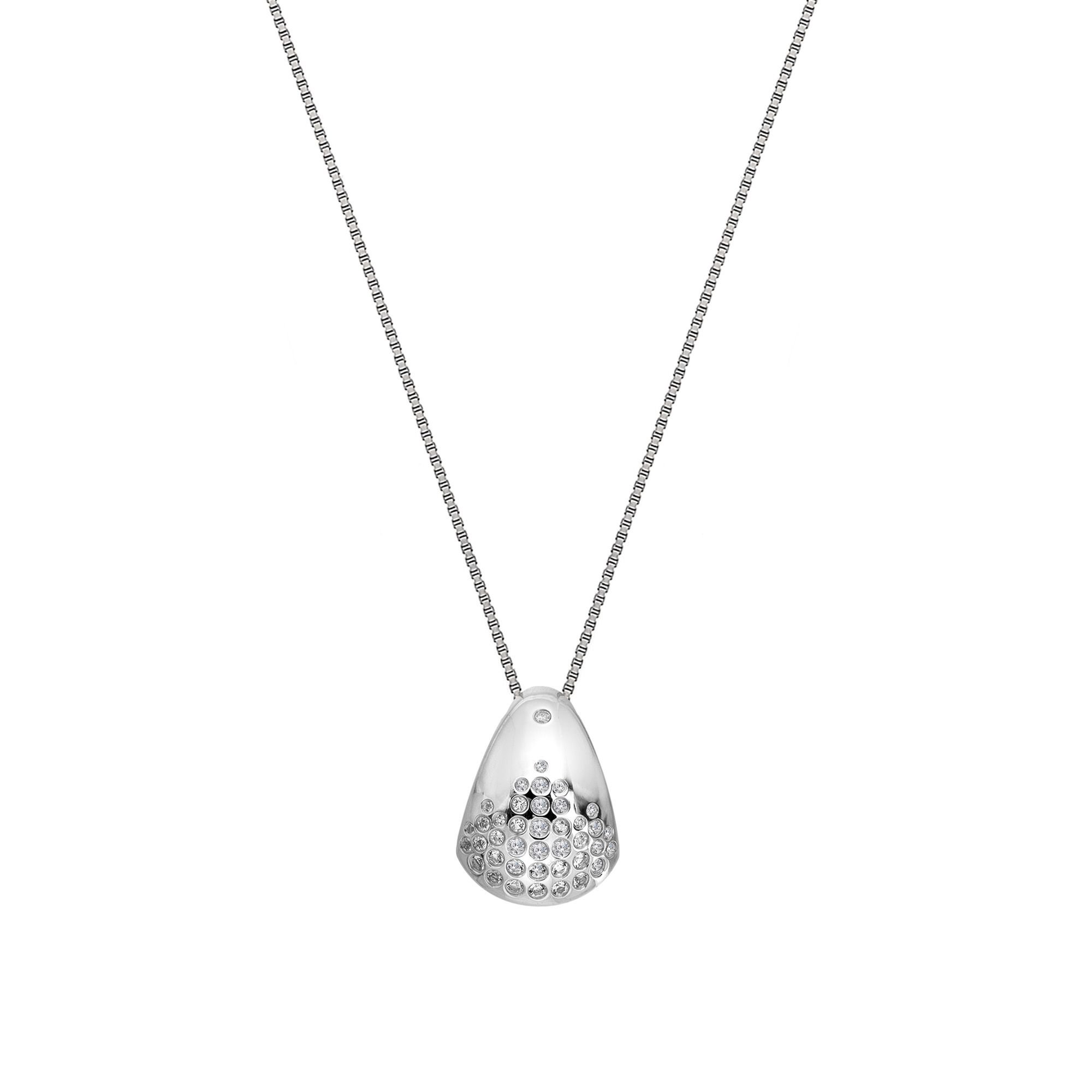 Hot Diamonds Hot Diamonds Women's Sprtiz White Topaz Pendant in Silver - 3