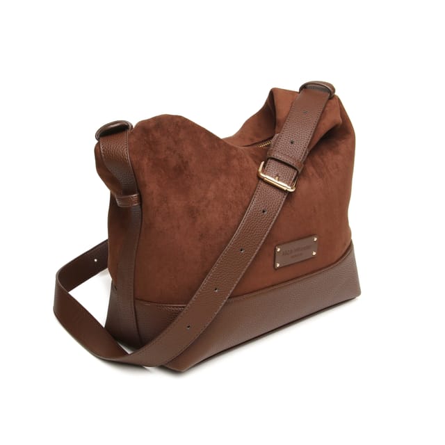 ALICE WHEELER LONDON ALICE WHEELER LONDON Women's Kensington Suedette Large Crossbody Bag in Chocolate - 3