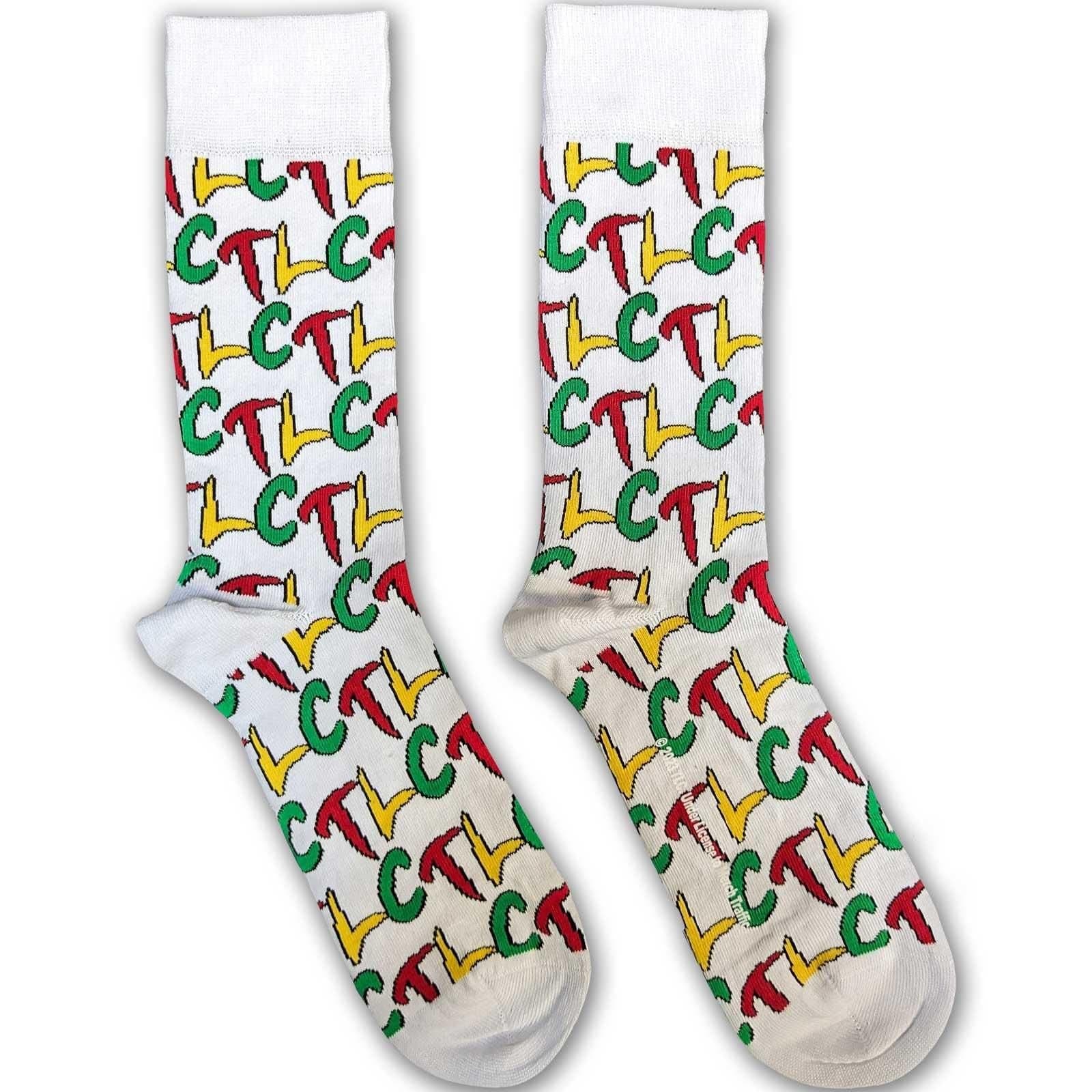 Tlc TLC Men's Repeat Logo Socks in White