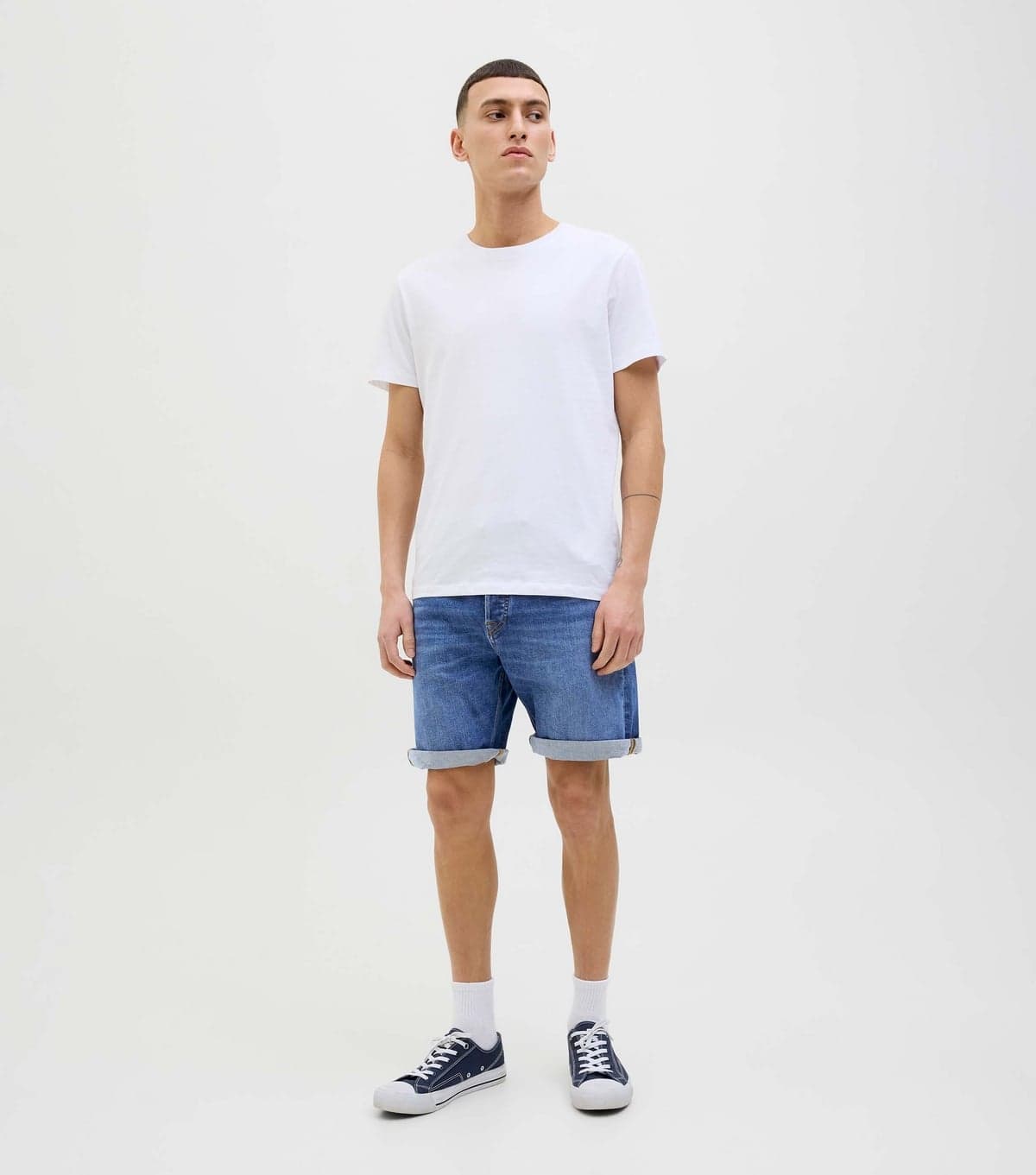 jack & jones Men's Blue Denim Shorts Jack & Jones New Look