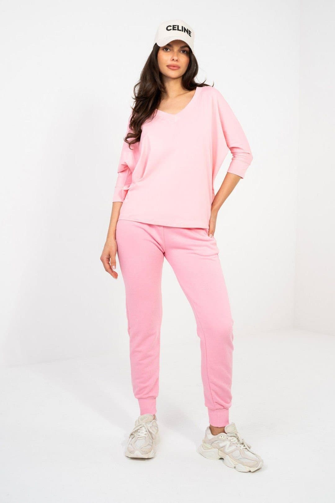 Love Lace Love Lace Women's Universal Everyday Cotton Elastane Blouse Style 224756 in Pink