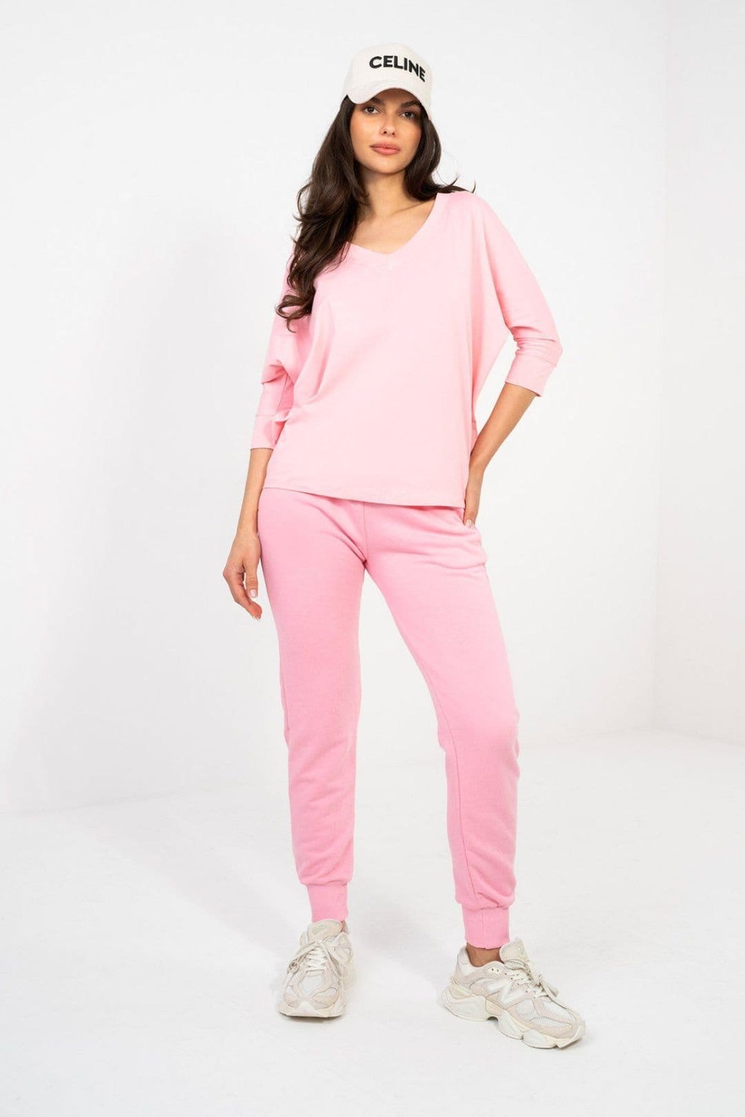 Love Lace Pink Cotton/Elastane Blouse