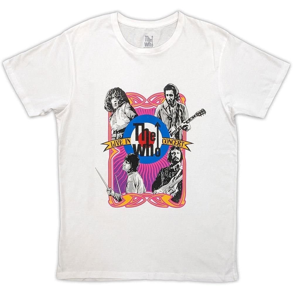 The Who The Who Men's Live In Concert Target Logo T-Shirt in White