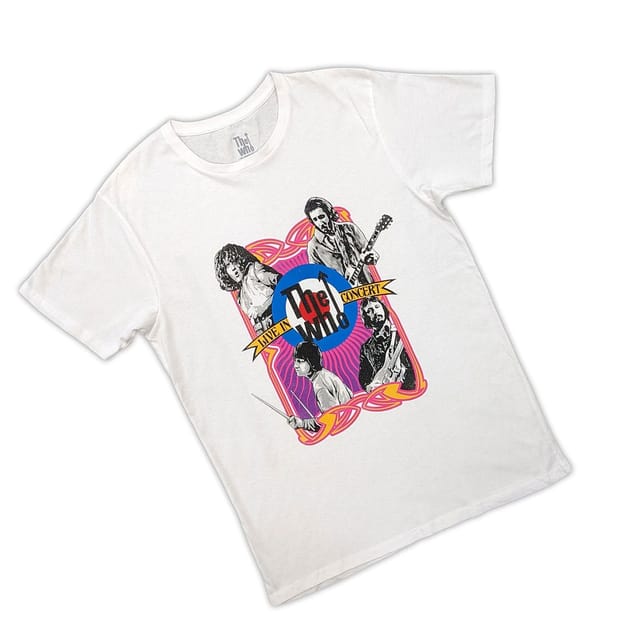 The Who The Who Men's Live In Concert Target Logo T-Shirt in White - 2