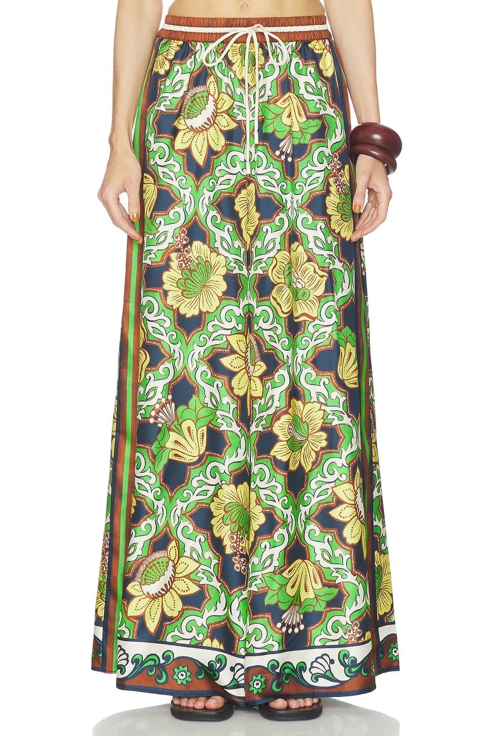 revolve Liana Silk Palazzo Pant