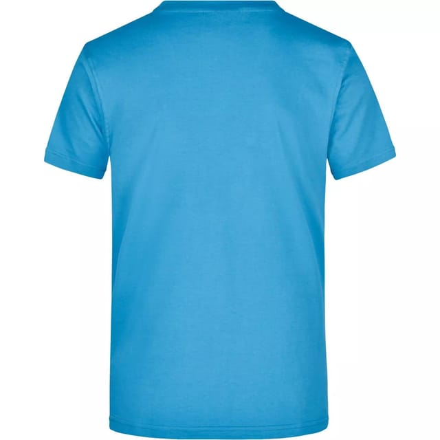 James and Nicholson James and Nicholson Men's Heavyweight Crew Neck T-Shirt in Aqua - 2