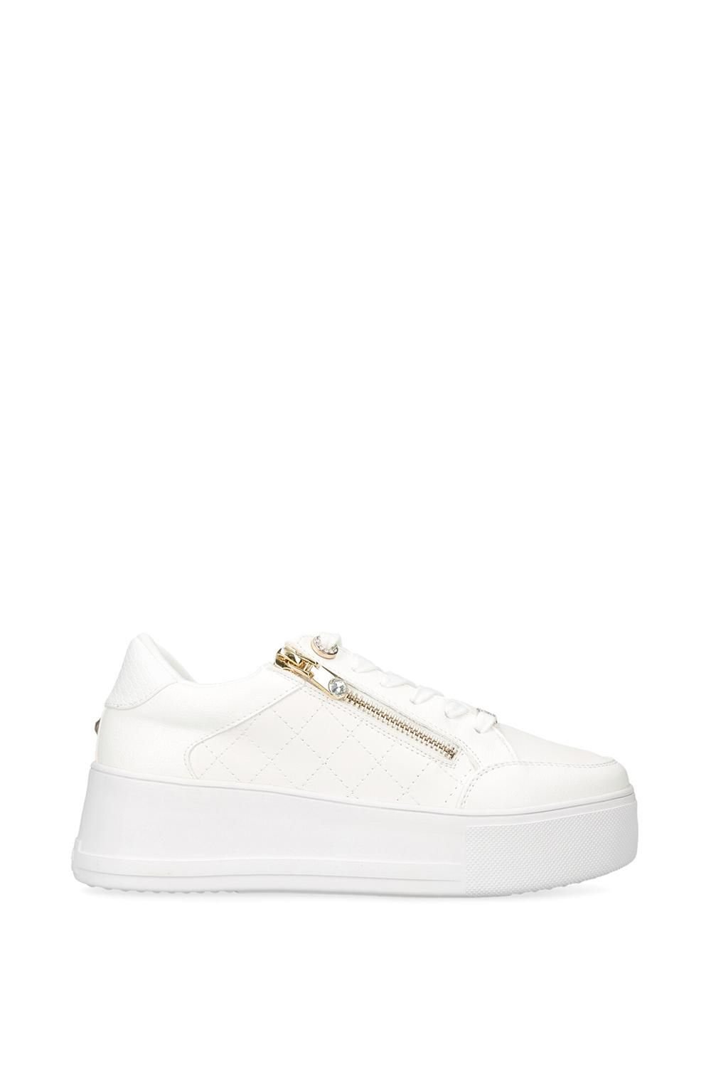 Carvela Carvela Women's 'Jive Zip' Trainers in White - 4