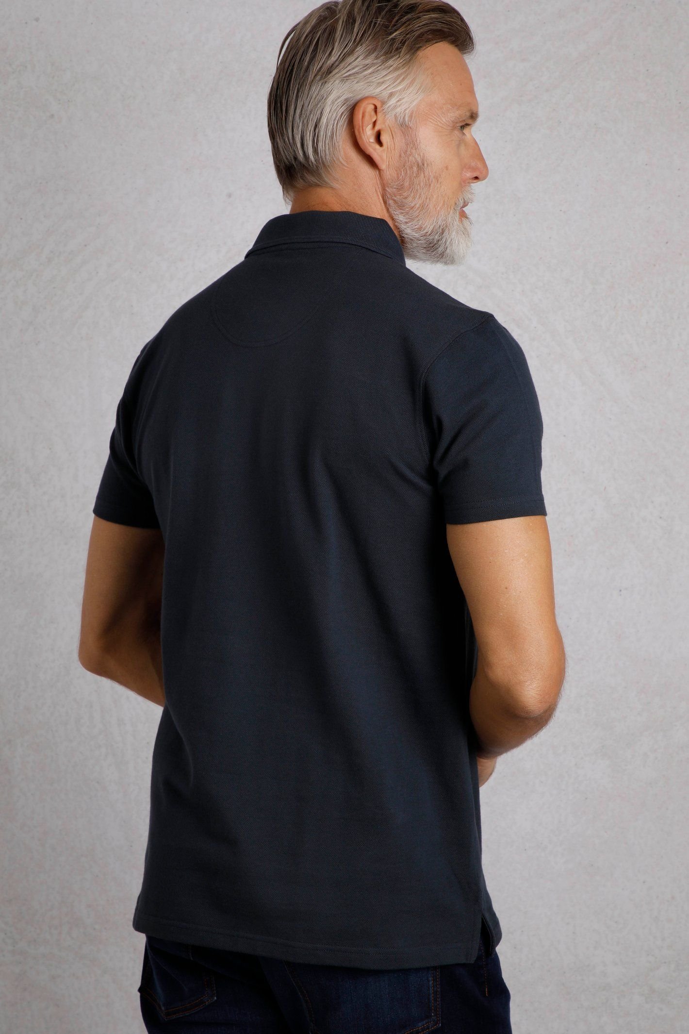 Weird Fish Weird Fish Men's Giles Pique Polo Shirt in Navy - 3