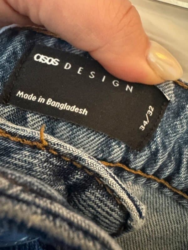 ASOS ASOS blue wide leg jeans