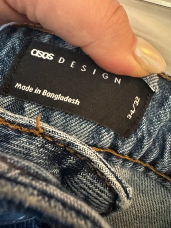 ASOS Blue Wide Leg Jeans