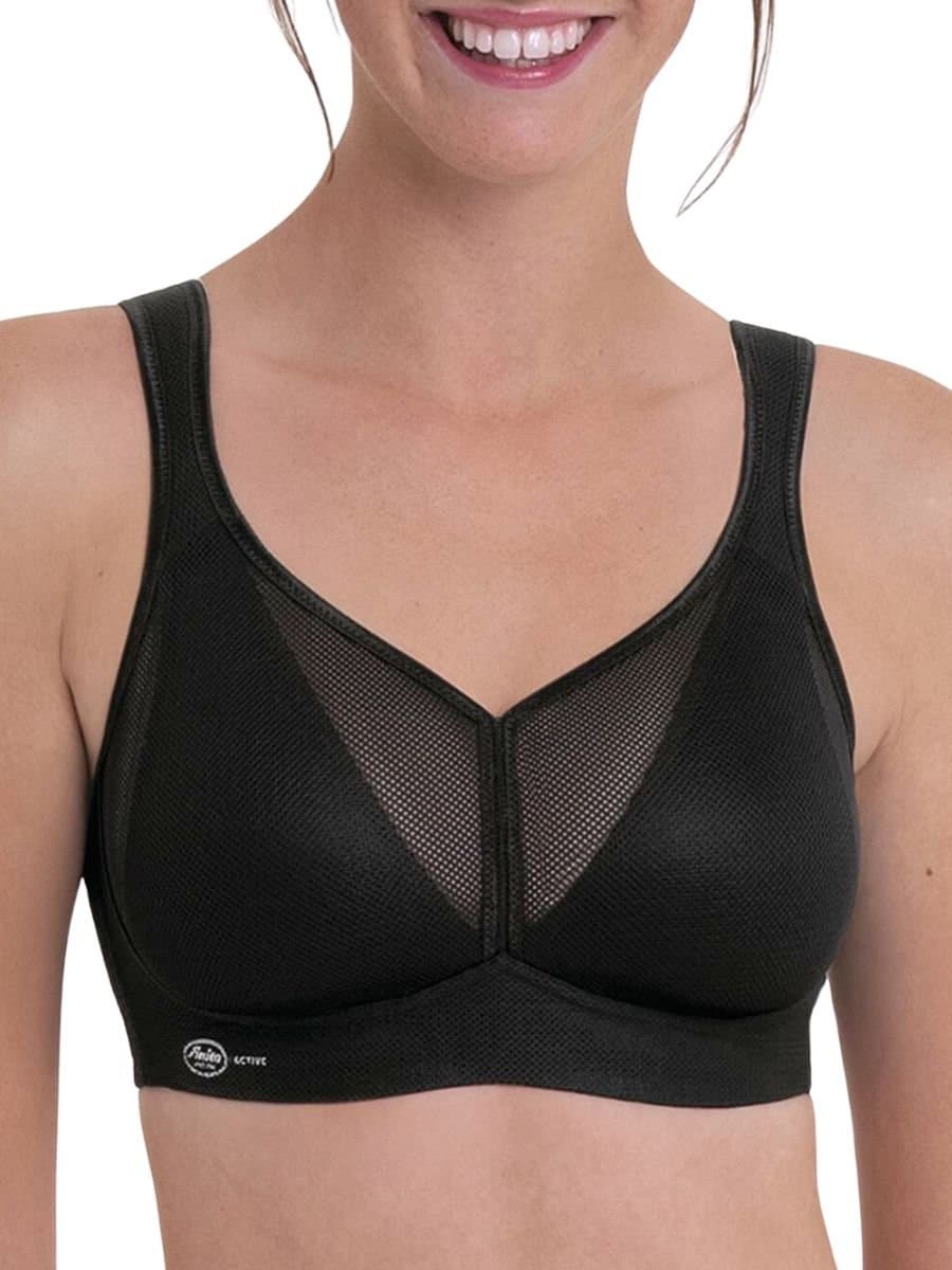 Anita Anita Women's Active Air Control Deltapad Sports Bra in Black