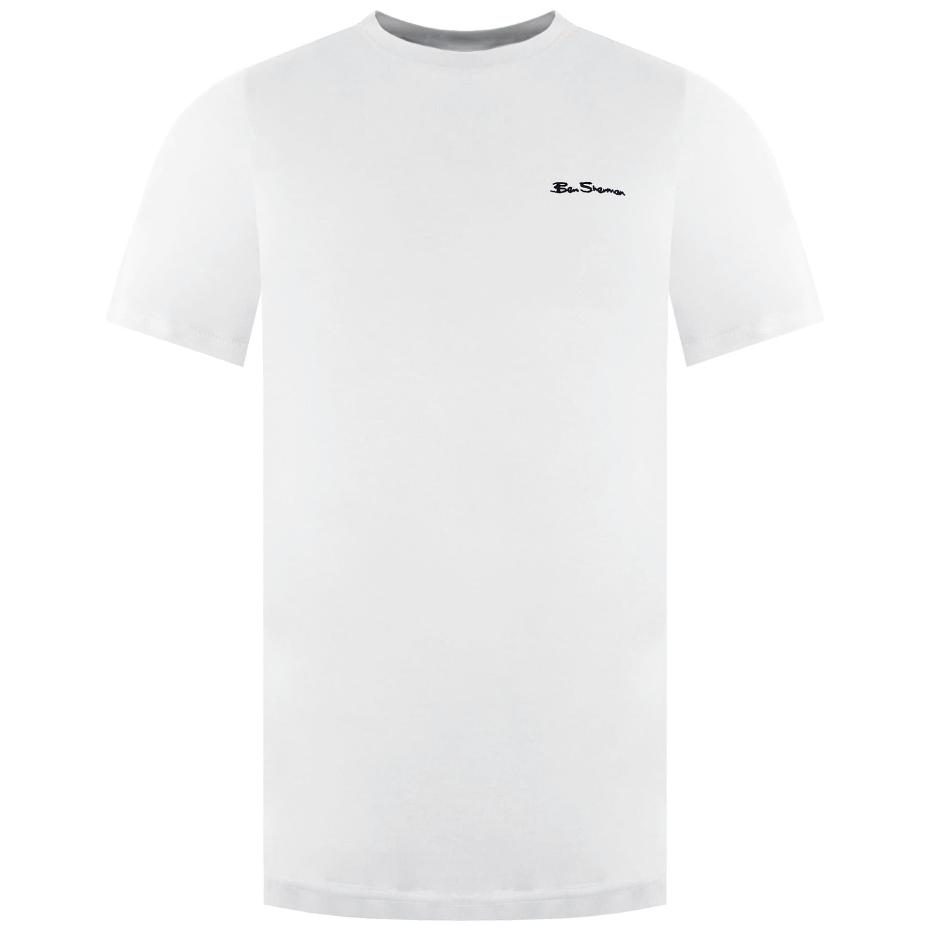 Ben Sherman Ben Sherman Men's Small Logo White T-Shirt