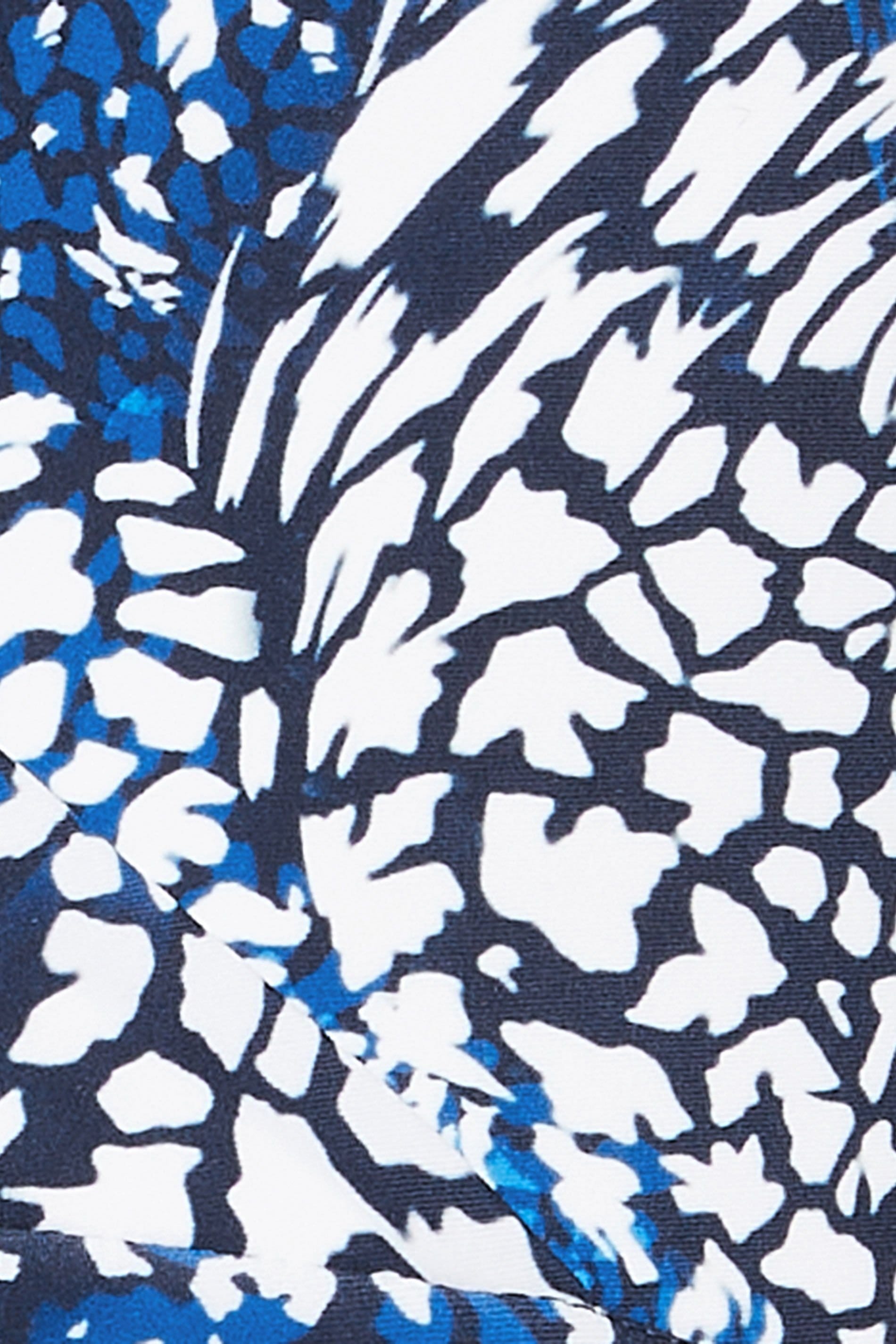 Star By Julien Macdonald Star by Julien Macdonald Women's Abstract Animal Halter Neck Swimsuit in Blue - 4
