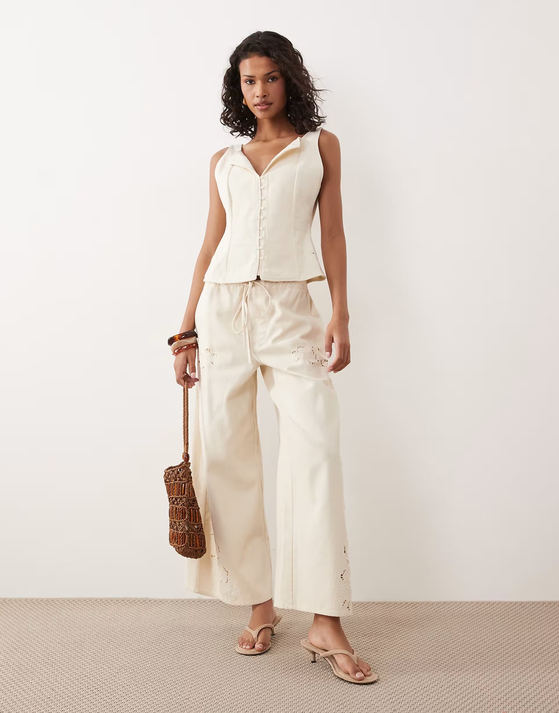 ASOS Denim ecru Co-ord