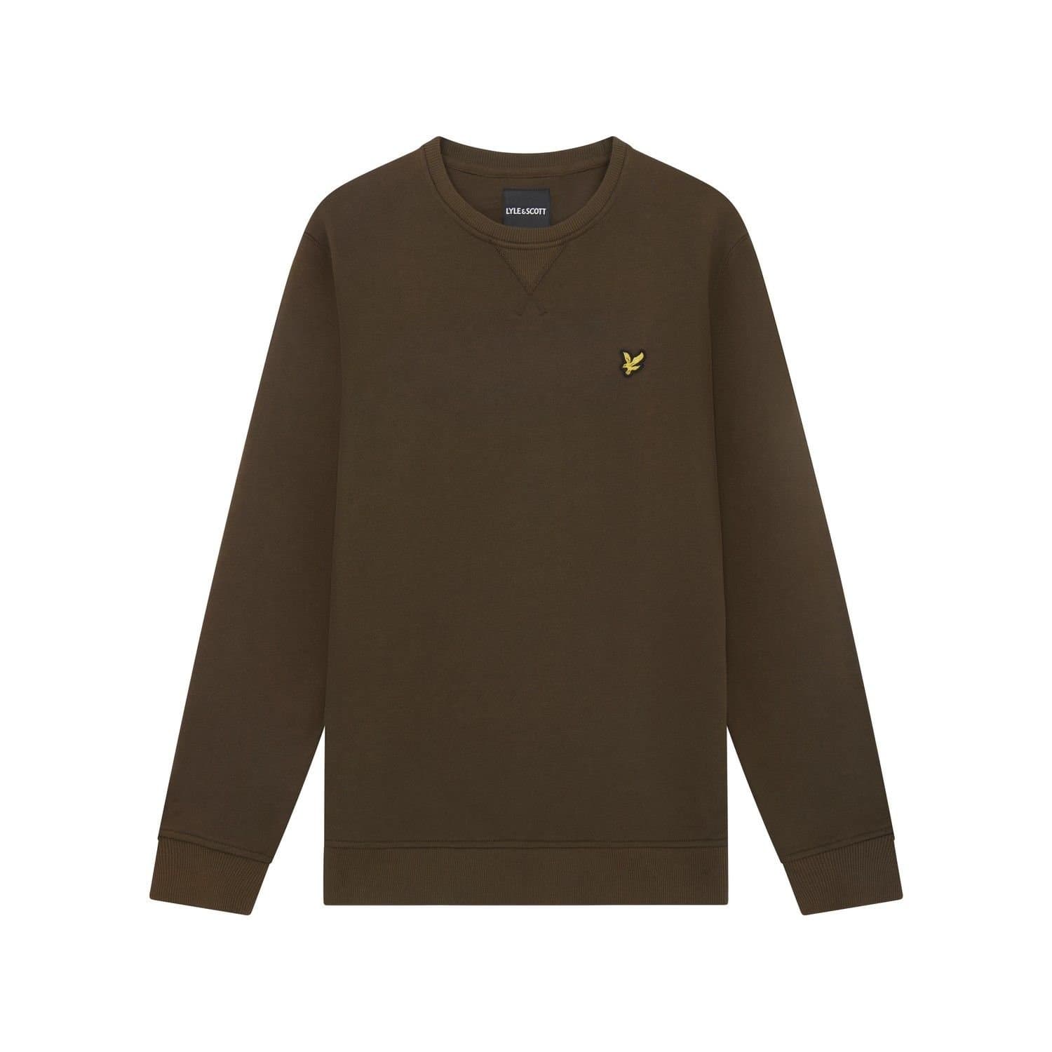 Lyle & Scott Lyle & Scott Men's Crew Neck Long-Sleeved Sweatshirt in Olive