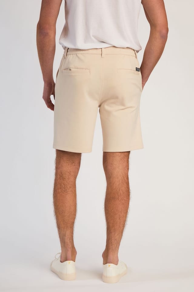 Tokyo Laundry Tokyo Laundry Men's Jersey Shorts with Drawstring in Natural - 2