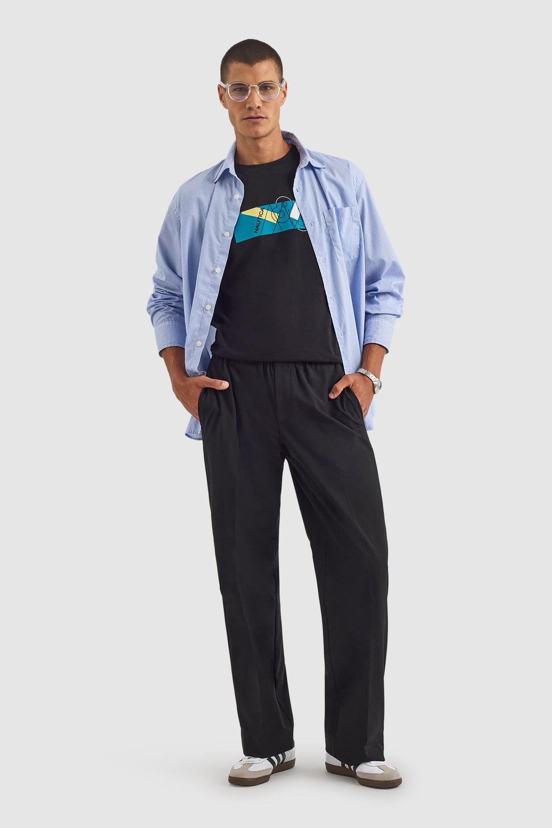 Nautica Nautica Men's Kaimana SS T-Shirt in Black - 3