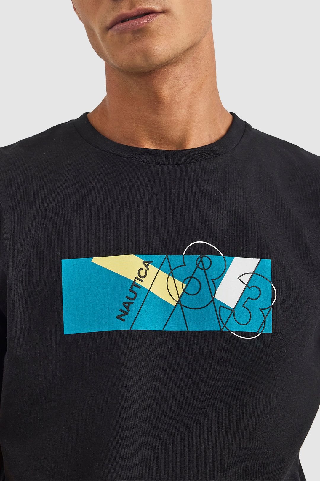 Nautica Nautica Men's Kaimana SS T-Shirt in Black - 4