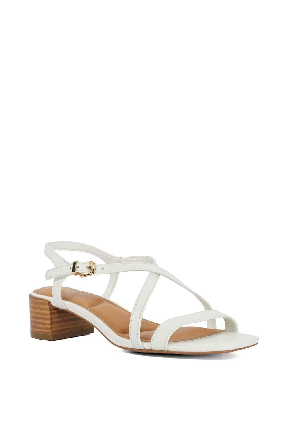 Dune London Dune London Women's Wide Fit 'Jordin' Leather Sandals in White - 2