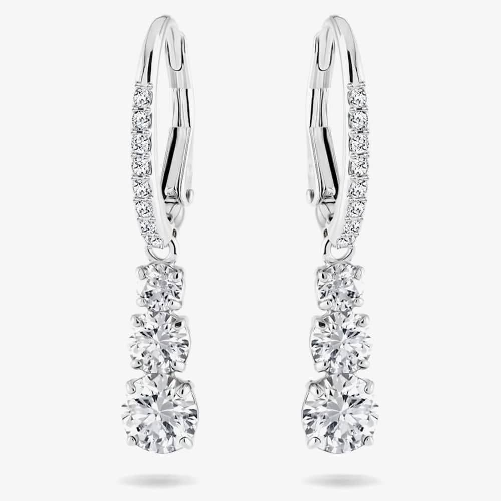Swarovski Swarovski Women's Attract Trilogy Dropper Earrings 5416155 in Silver