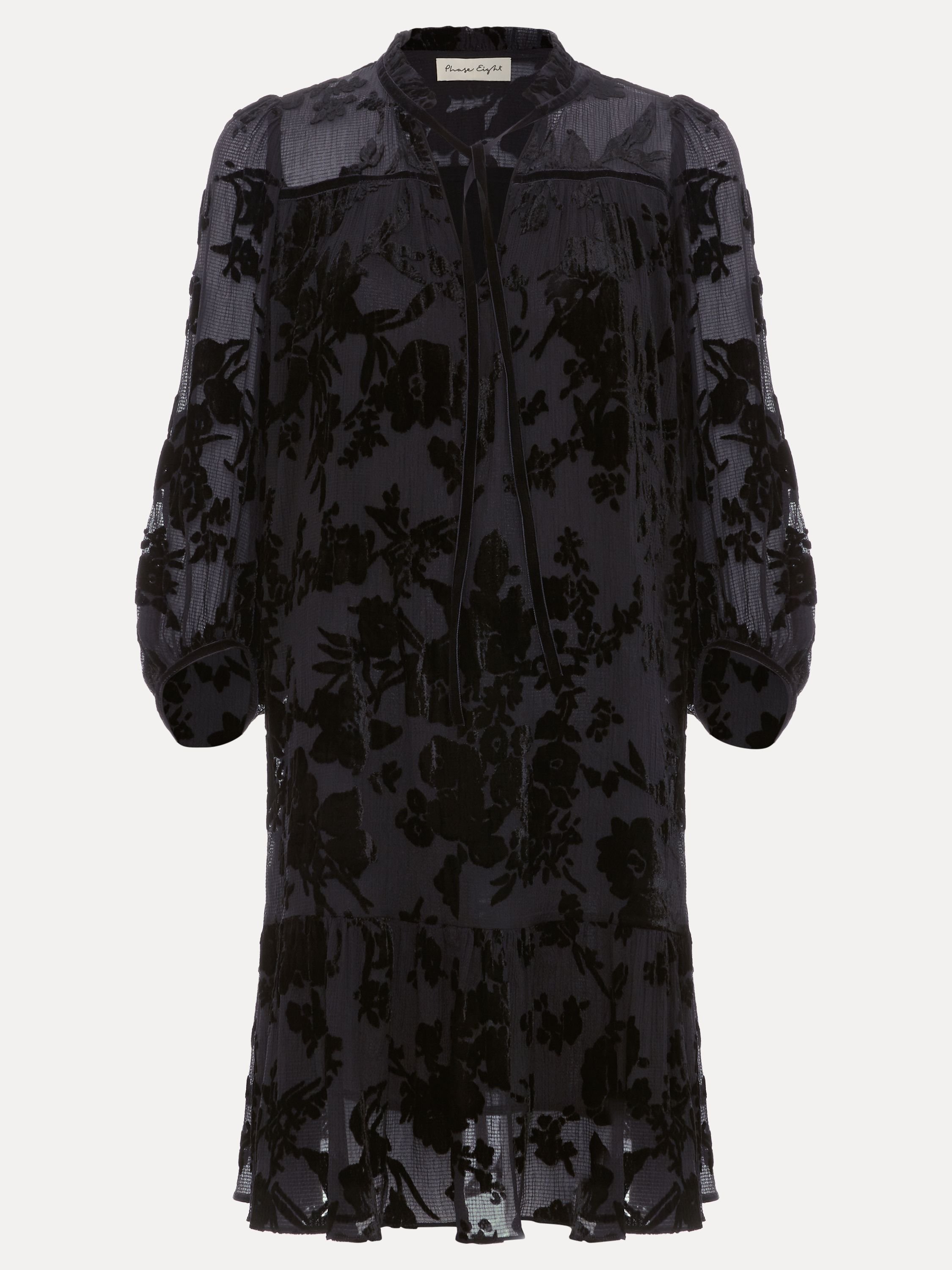Phase Eight Phase Eight Women's Mila Velvet Dress in Jet Black - 2