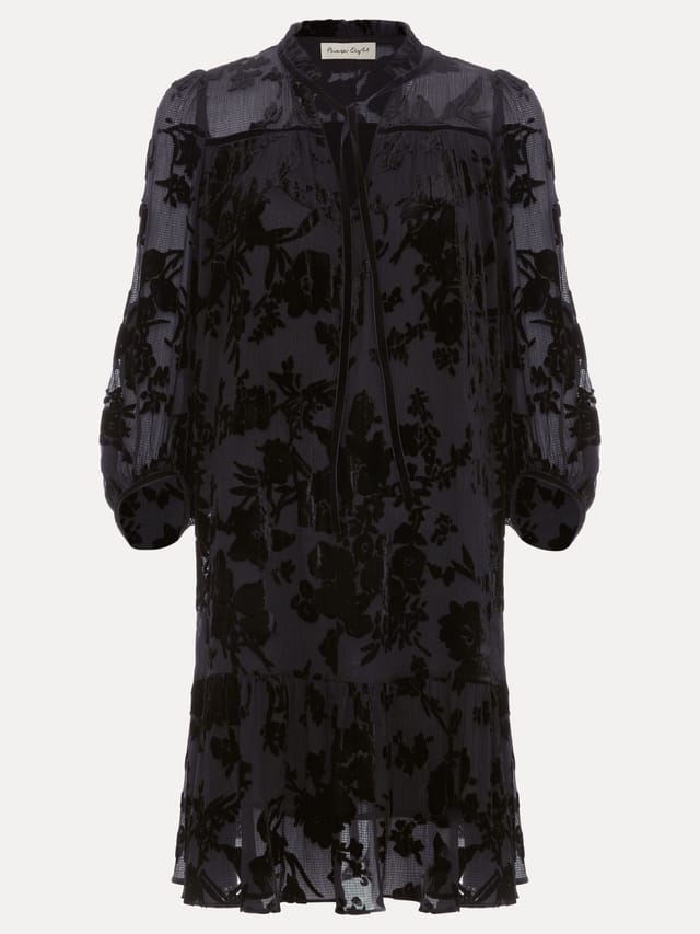 Phase Eight Phase Eight Women's Mila Velvet Dress in Jet Black - 2