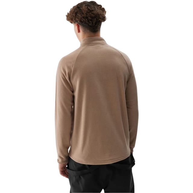 4F 4F Men's Fleece Thermoactive Sweatshirt in Beige - 2