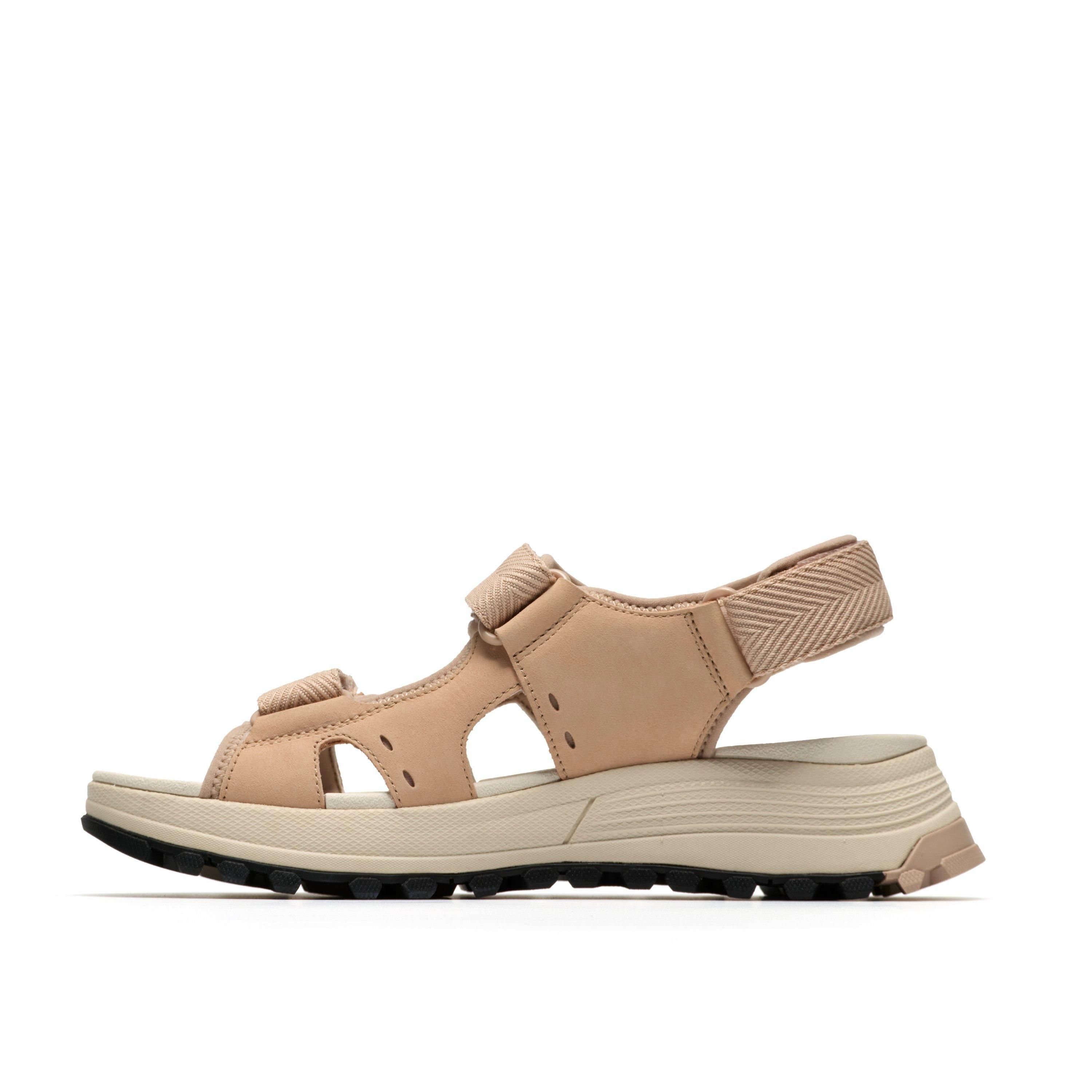 Clarks Clarks Women's ATL Trek Surf Sand Combination Flat Sandals, ATL in Beige - 2