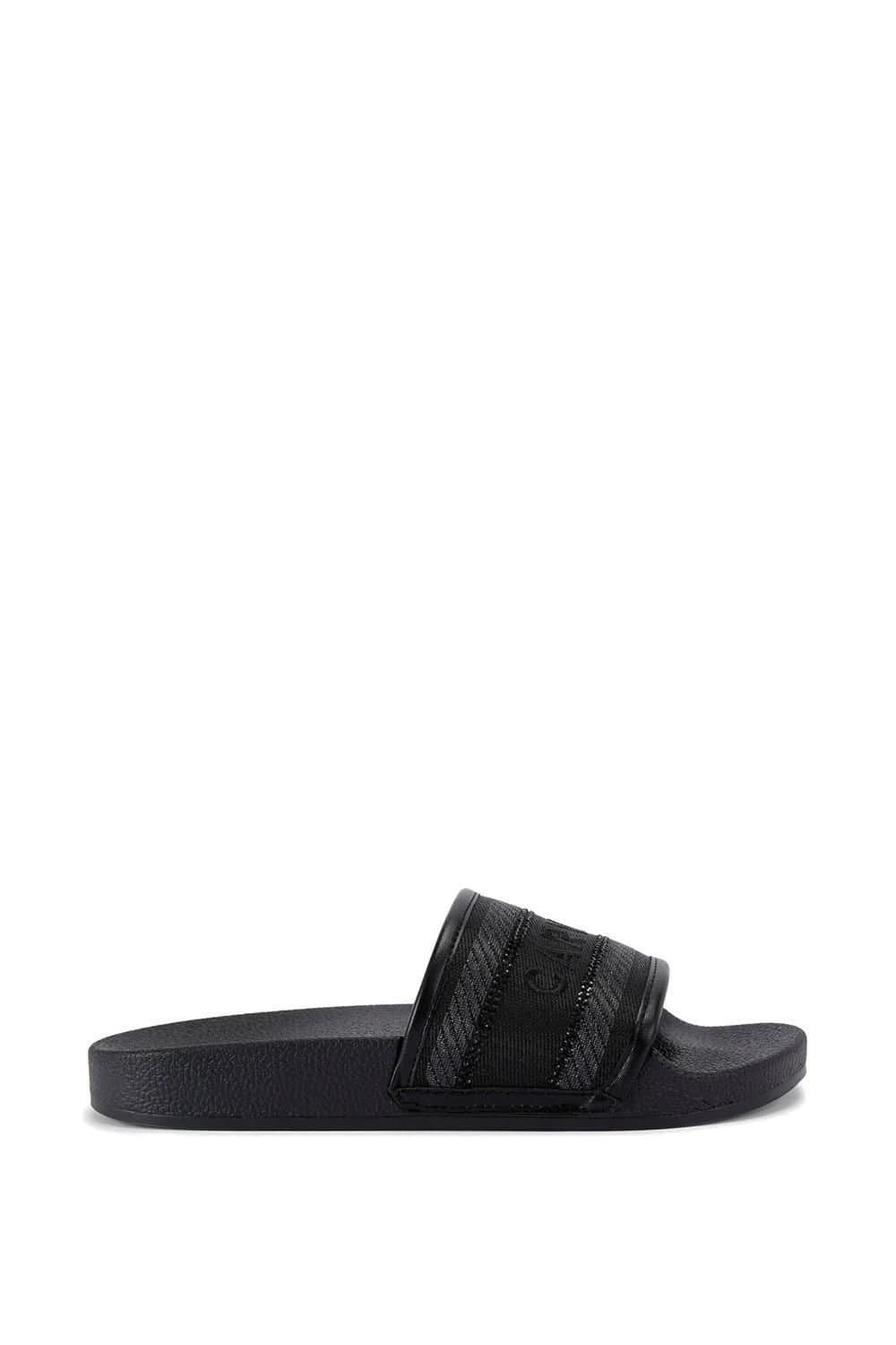 Carvela Carvela Women's 'Sicily Slider' Fabric Sandals in Black