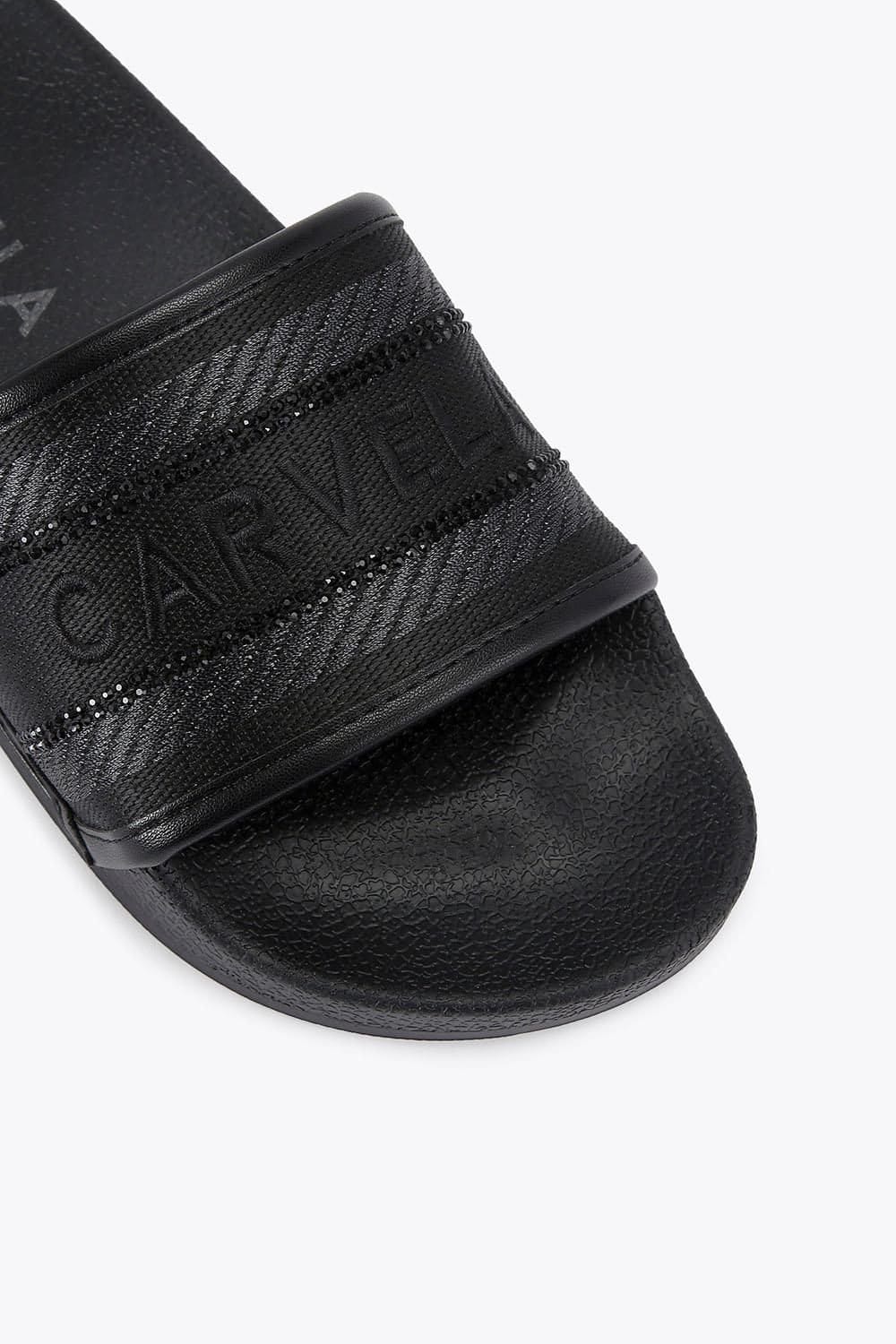 Carvela Carvela Women's 'Sicily Slider' Fabric Sandals in Black - 4