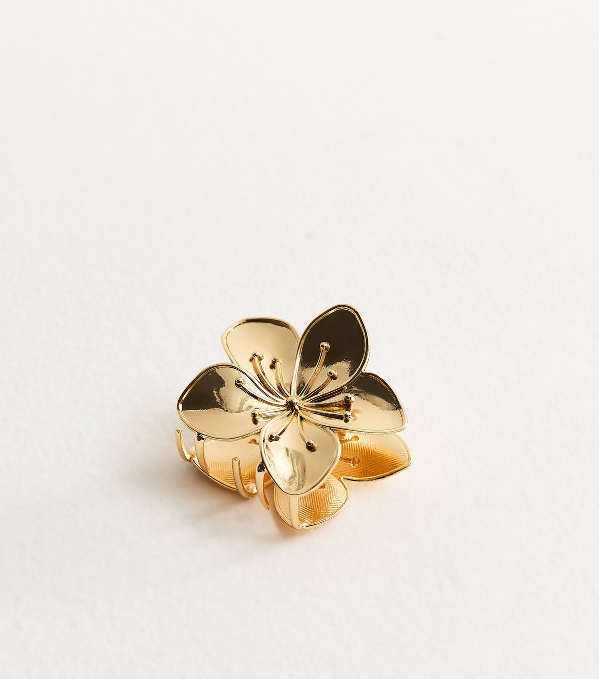 New Look Gold Tone Metal Flower Hair Claw Clip New Look - 3