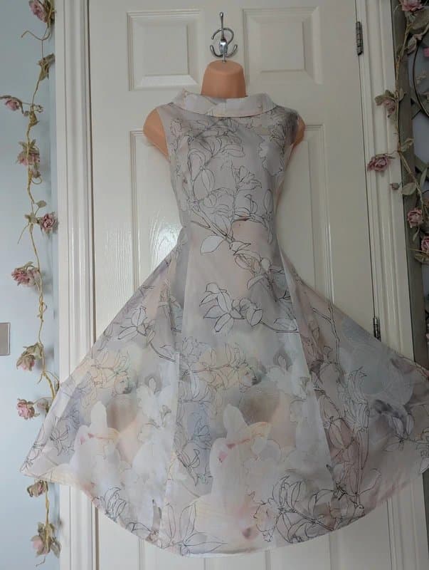 Phase Eight 🤍 Phase Eight Kirsty Floral Cotton Roll Neck Beautiful Dress Size 14 🤍