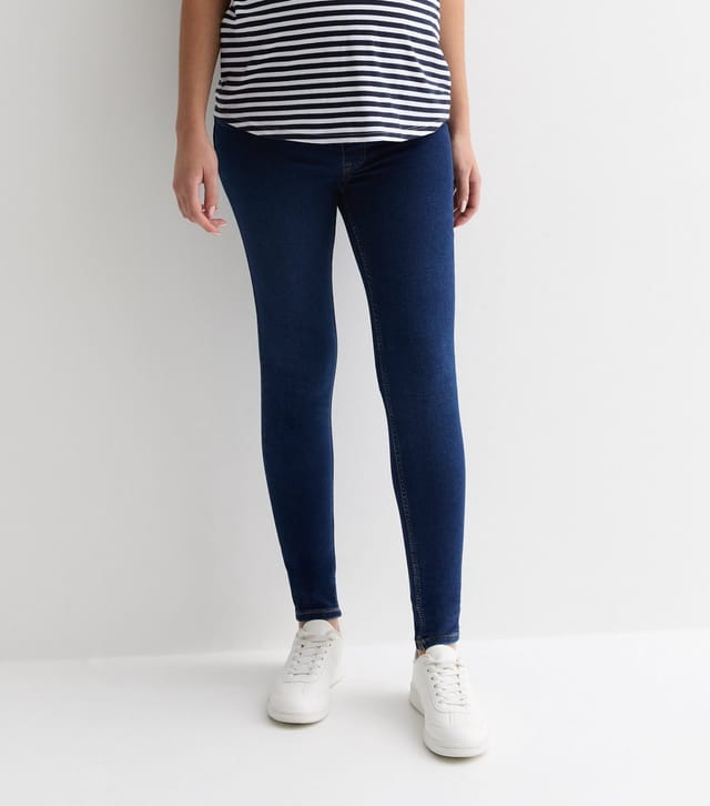 New Look Women's Maternity Indigo Lift & Shape Under Bump Emilee Jeggings New Look - 3