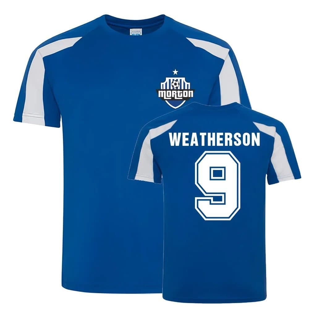 Morton Morton Men's Peter Weatherson Greenock Sports Training Jersey in Blue