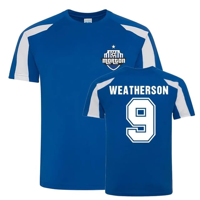 Morton Morton Men's Peter Weatherson Greenock Sports Training Jersey in Blue - 2