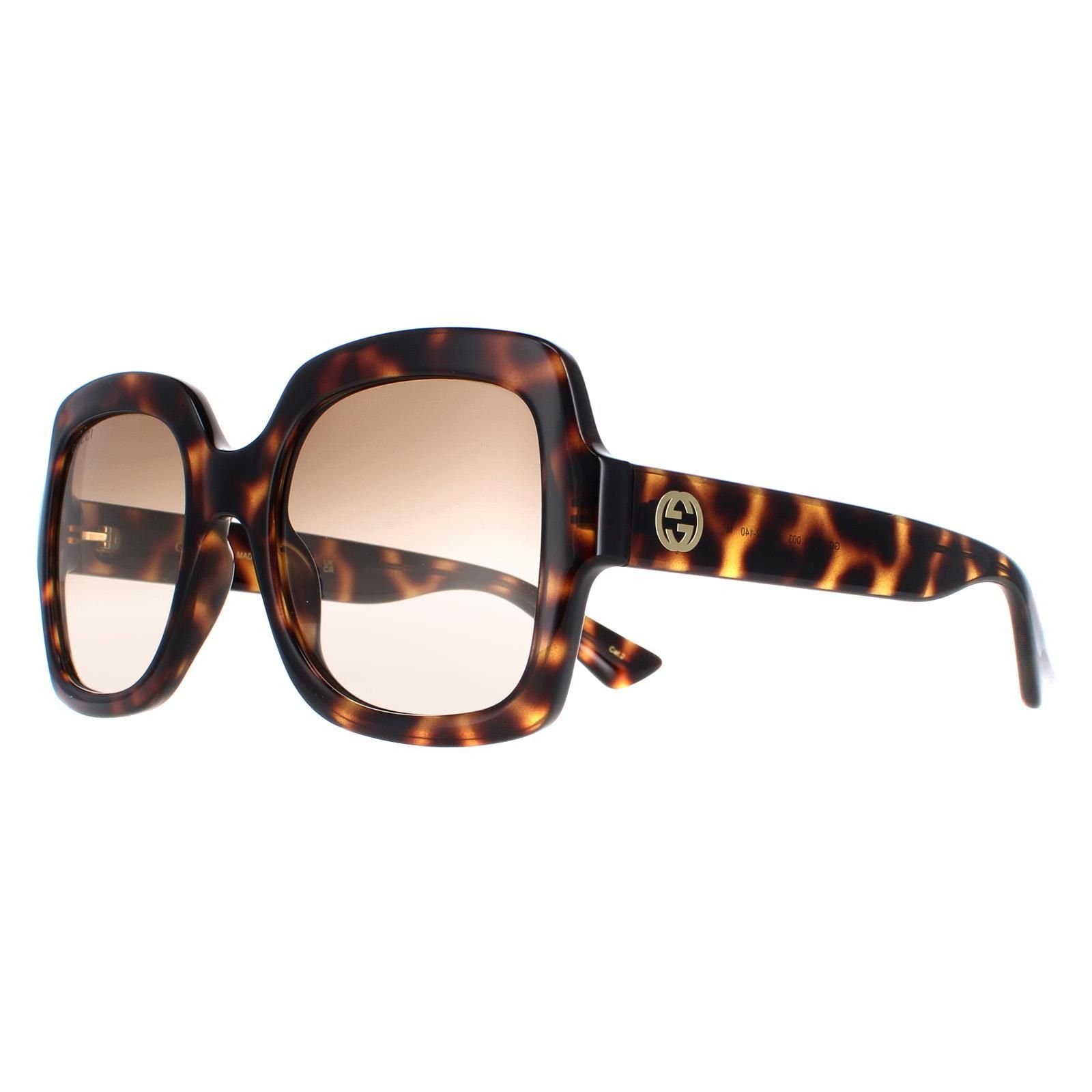 Gucci Gucci Women's Square Havana Brown Gradient GG1337S - 2