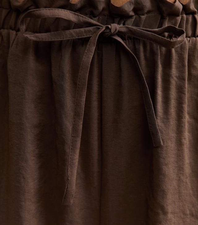 New Look Women's Tall Dark Brown Drawstring Cuffed Joggers New Look - 3