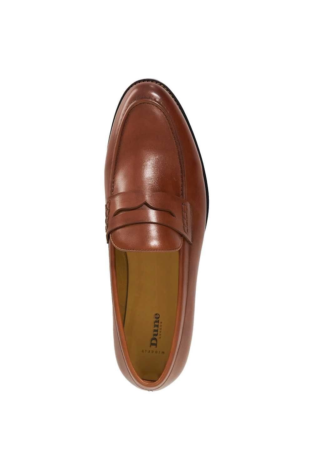 Dune London Dune London Men's Wide Fit 'Skylers' Leather Loafers in Brown - 4
