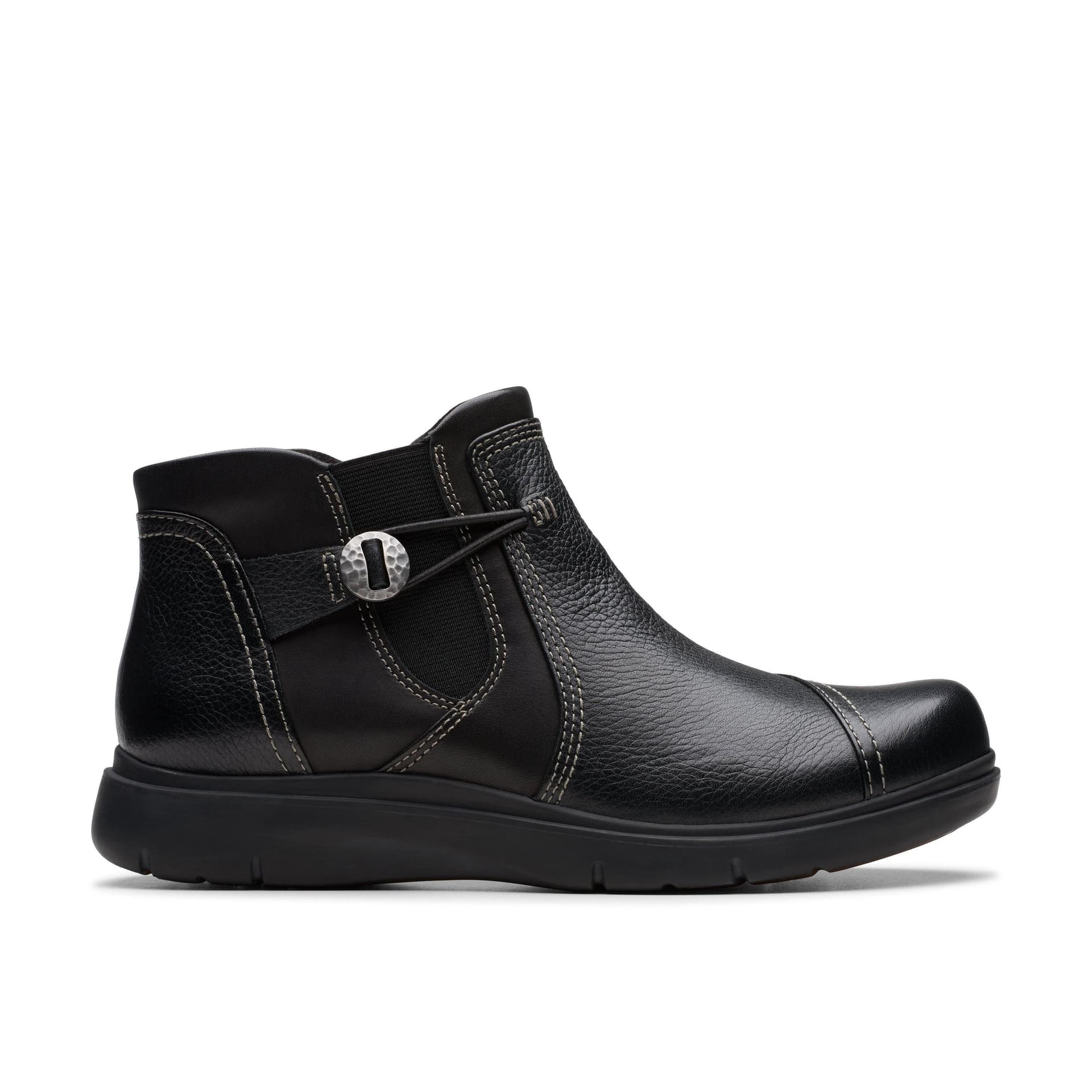 Clarks Clarks Women's Certina Joy Black Leather Ankle Boots