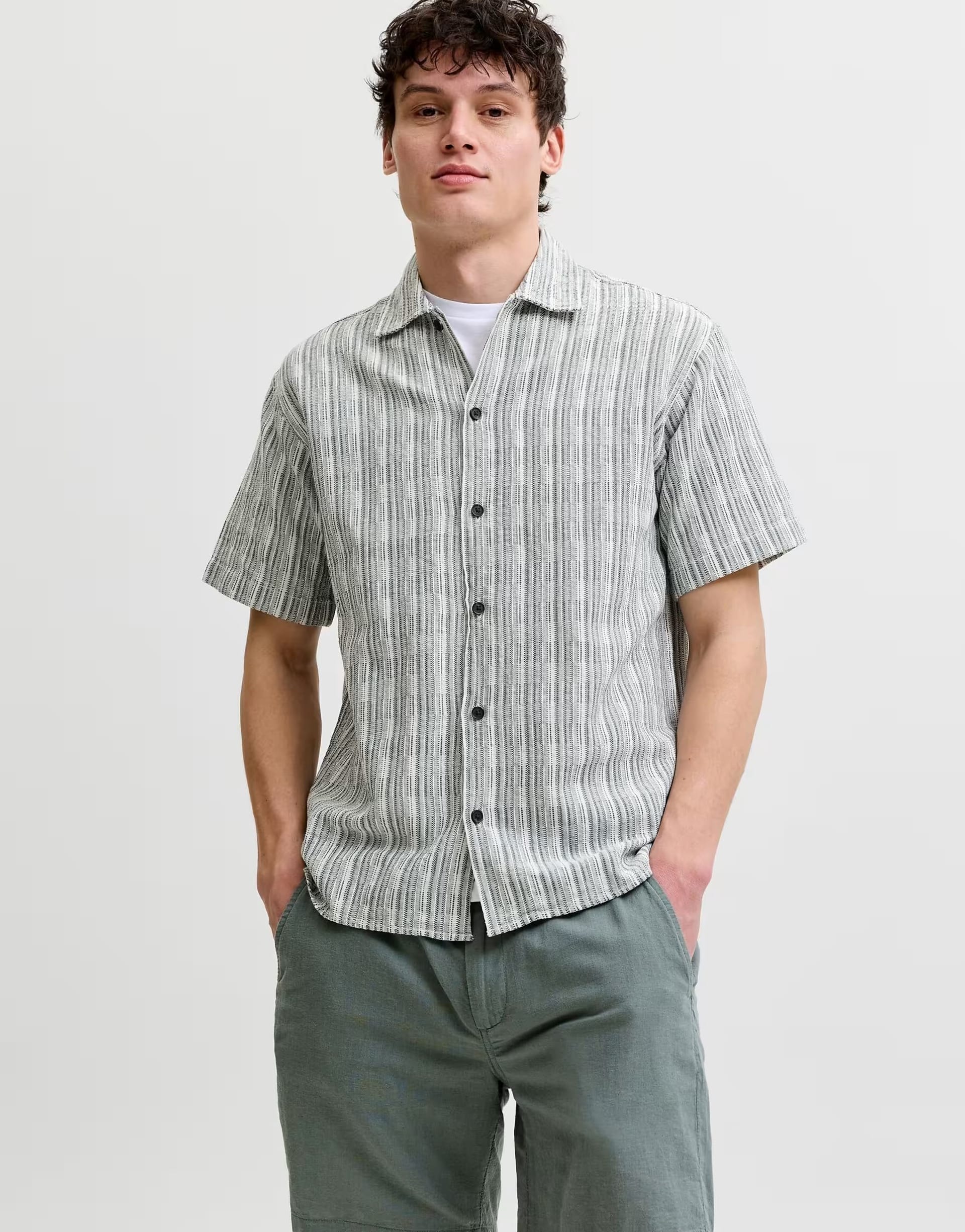 ASOS Laurel Wreath Striped Shirt by Jack & Jones