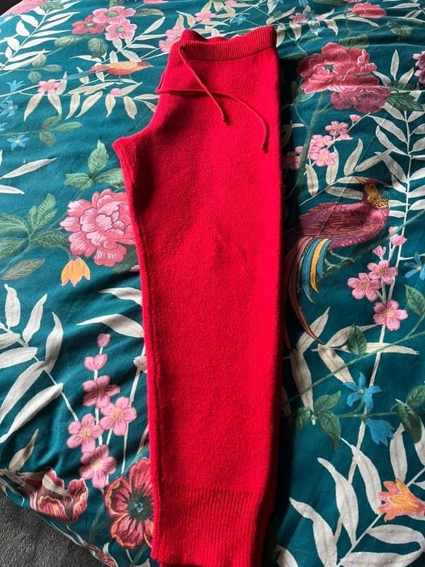 Never Fully Dressed Never fully dressed red knitted joggers