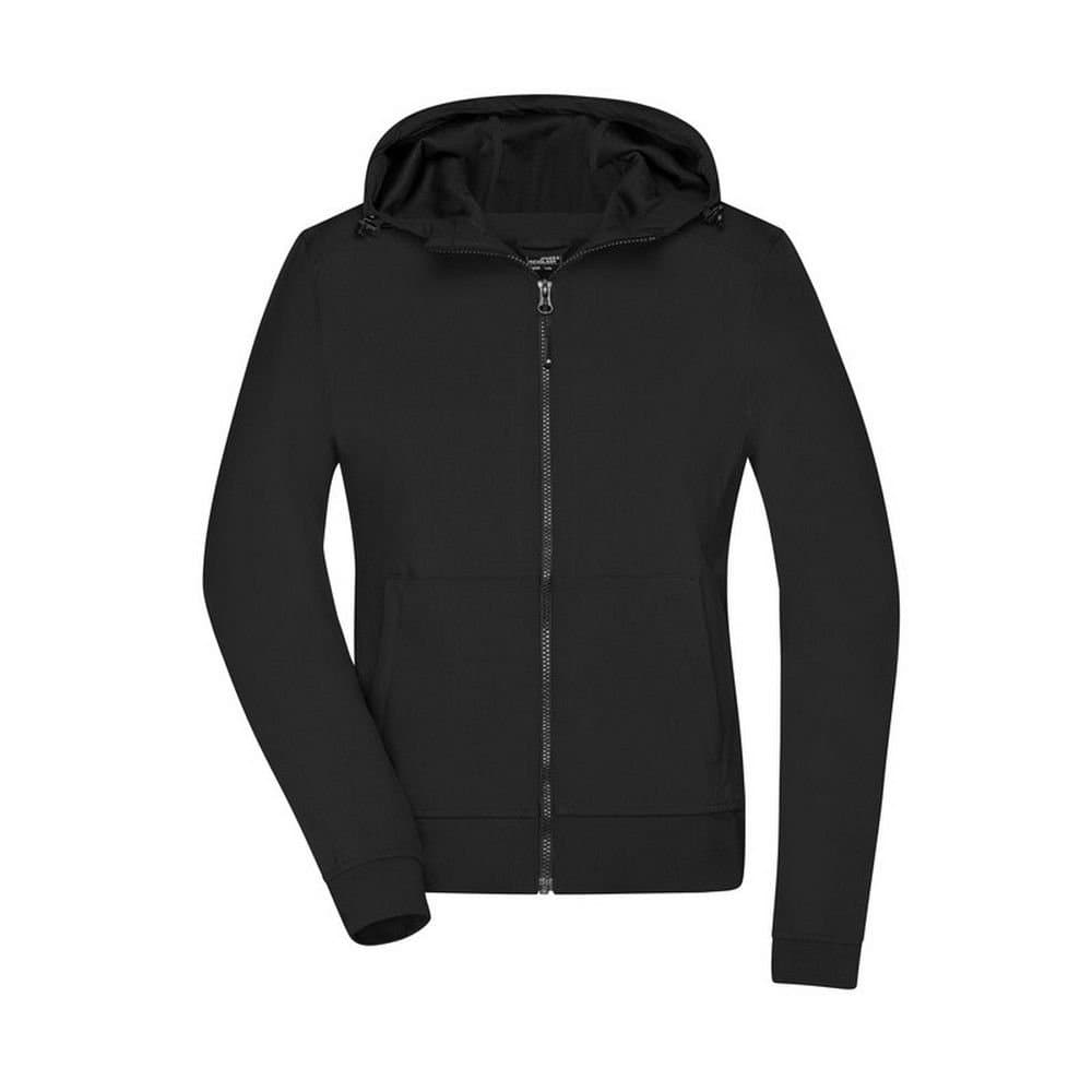James and Nicholson James and Nicholson Women's Hooded Soft Shell Jacket in Black