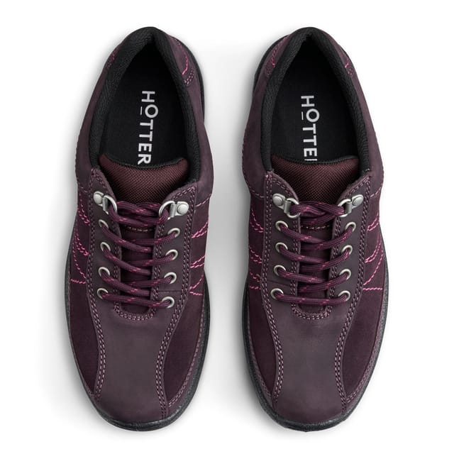Hotter Hotter Women's Wide Fit 'Mist' Gore-Tex® Shoes in Wine - 3