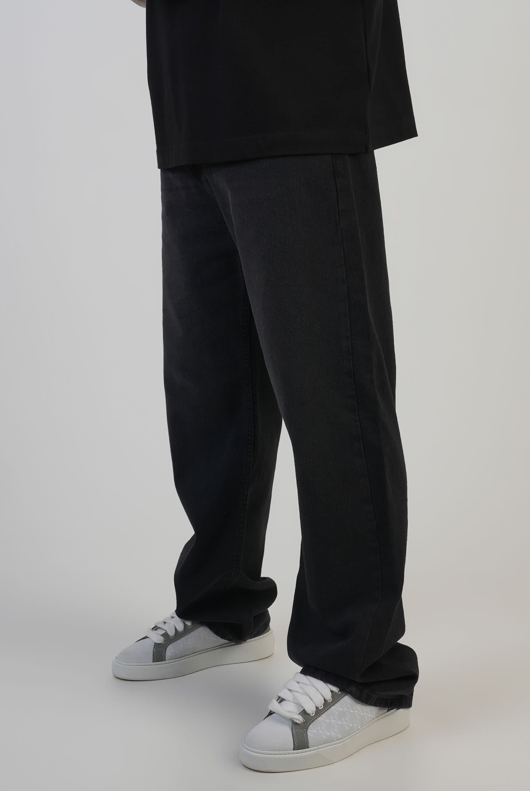SikSilk SikSilk Men's Loose Fit Jeans in Black