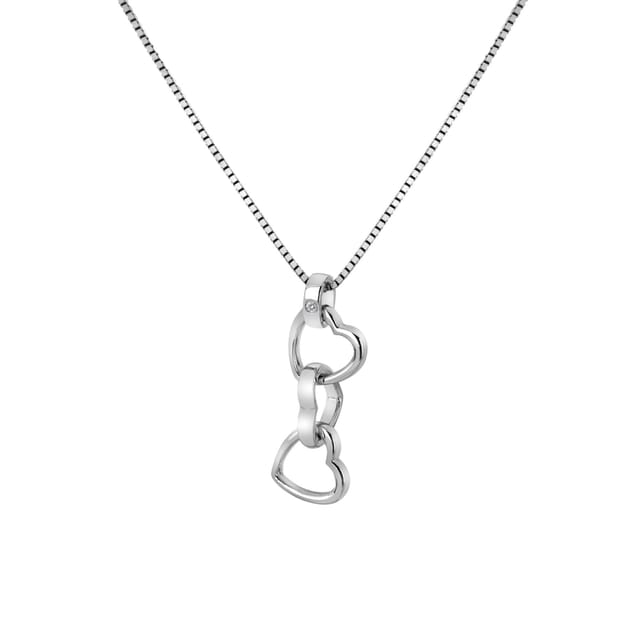 Hot Diamonds Hot Diamonds Women's Trio Triple Heart Pendant in Silver - 3