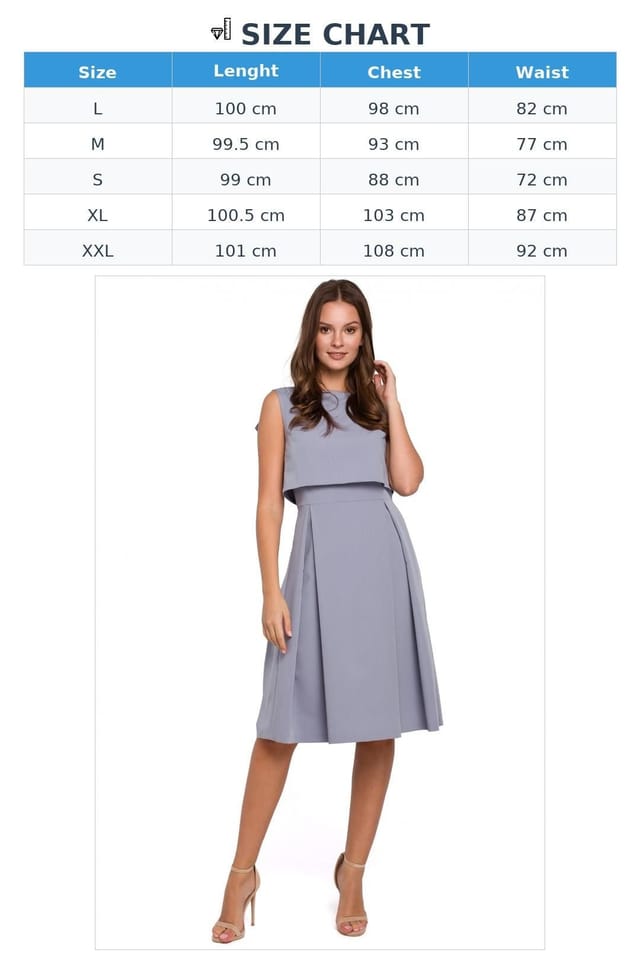Love Lace Love Lace Women's Evening Dress with Open Back Pleated Skirt in Grey - 3