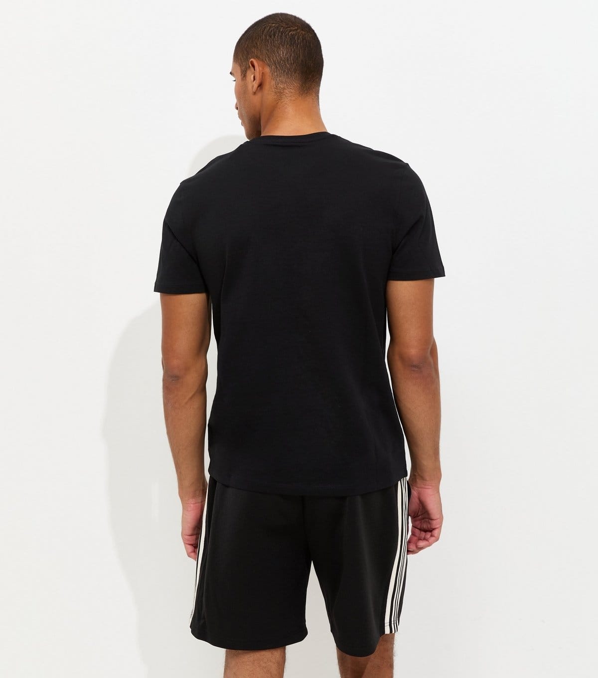 Only and Sons Men's Black Track Sweatshirt Shorts Only and Sons New Look - 4