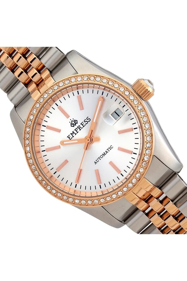 Empress Empress Women's Constance Automatic Bracelet Watch with Date in Rose Gold - 3