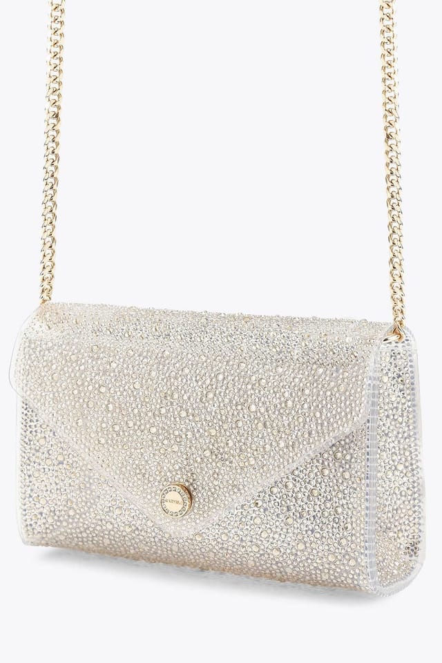 Carvela Carvela Women's 'Positano Vinyl Clutch' Bag in Gold - 2