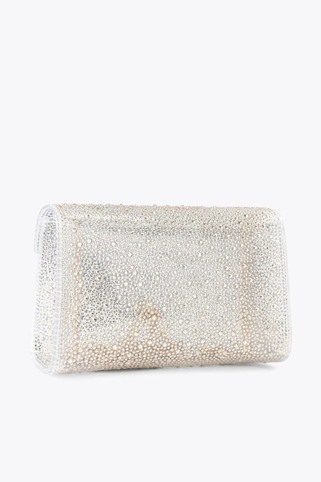 Carvela Carvela Women's 'Positano Vinyl Clutch' Bag in Gold - 3